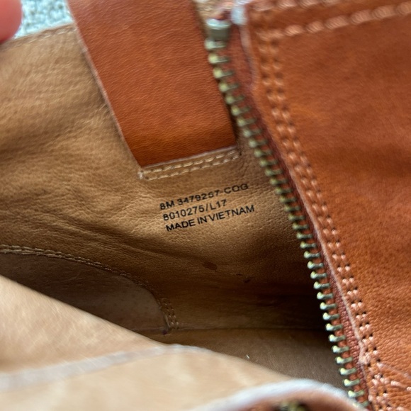 Frye Leather Reina Cognac Booties - Picture 3 of 5